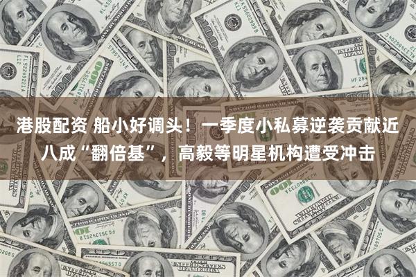 港股配资 船小好调头！一季度小私募逆袭贡献近八成“翻倍基”，高毅等明星机构遭受冲击