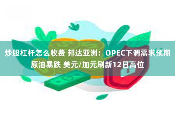 炒股杠杆怎么收费 邦达亚洲：OPEC下调需求预期原油暴跌 美元/加元刷新12日高位