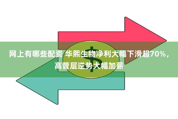 网上有哪些配资 华熙生物净利大幅下滑超70%，高管层逆势大幅加薪