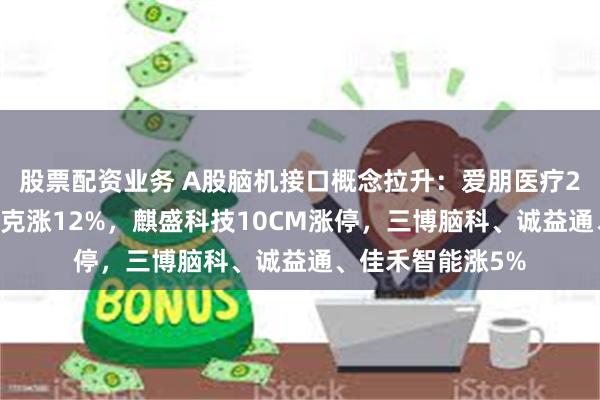 股票配资业务 A股脑机接口概念拉升：爱朋医疗20CM涨停，狄耐克涨12%，麒盛科技10CM涨停，三博脑科、诚益通、佳禾智能涨5%