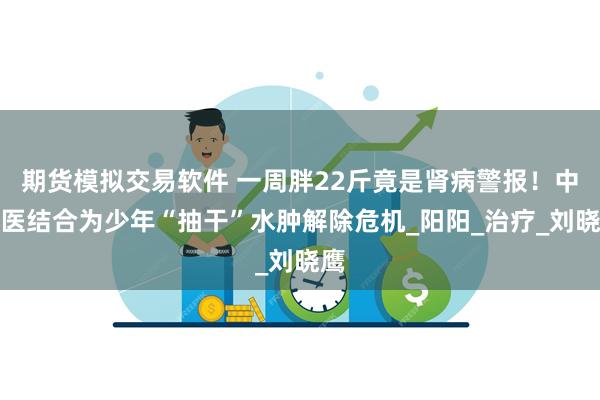 期货模拟交易软件 一周胖22斤竟是肾病警报！中西医结合为少年“抽干”水肿解除危机_阳阳_治疗_刘晓鹰
